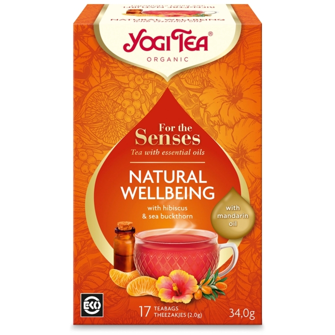 Yogi Tea For the Senses, Natural Wellbeing, 17 teabags