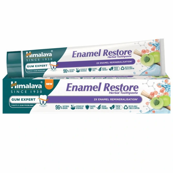 ENAMEL RESTORE Възстановяваща емайла билкова паста за зъби, Himalaya Wellness, 75 ml