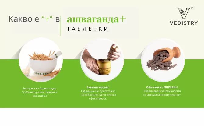2+1 FREE ASHWAGANDHA + (Ashwagandha + Long Pepper), Vedistry, 60 tabs