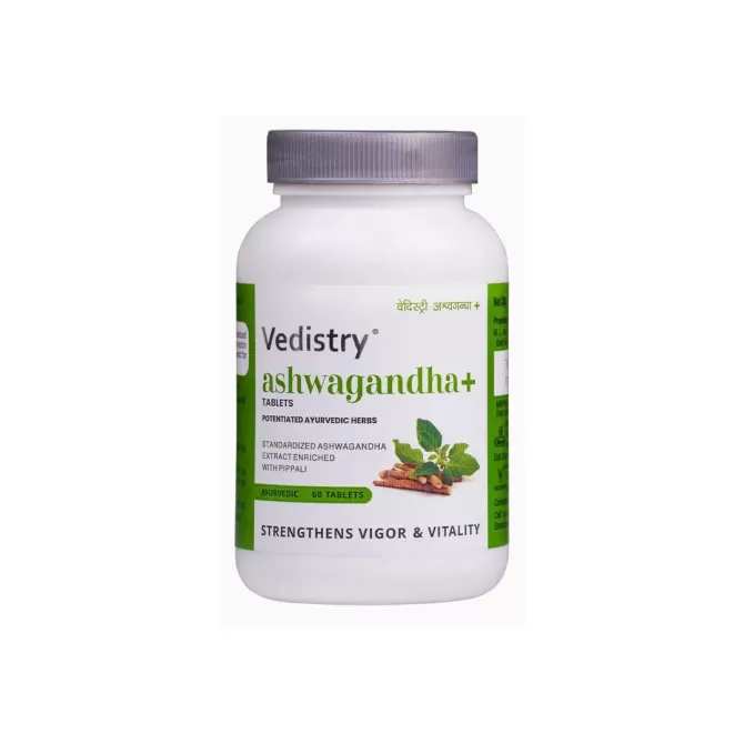 2+1 FREE ASHWAGANDHA + (Ashwagandha + Long Pepper), Vedistry, 60 tabs