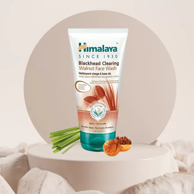 Blackhead Clearing Walnut Face Wash, Himalaya Wellness, 150 ml