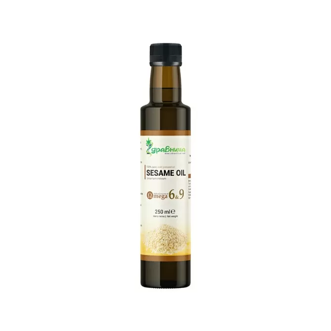 Сусамово масло, студено пресовано, Здравница, 250 ml