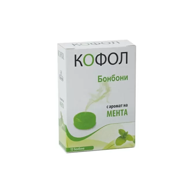 Kofol Lozenges Mint, Charak, 12 lozenges