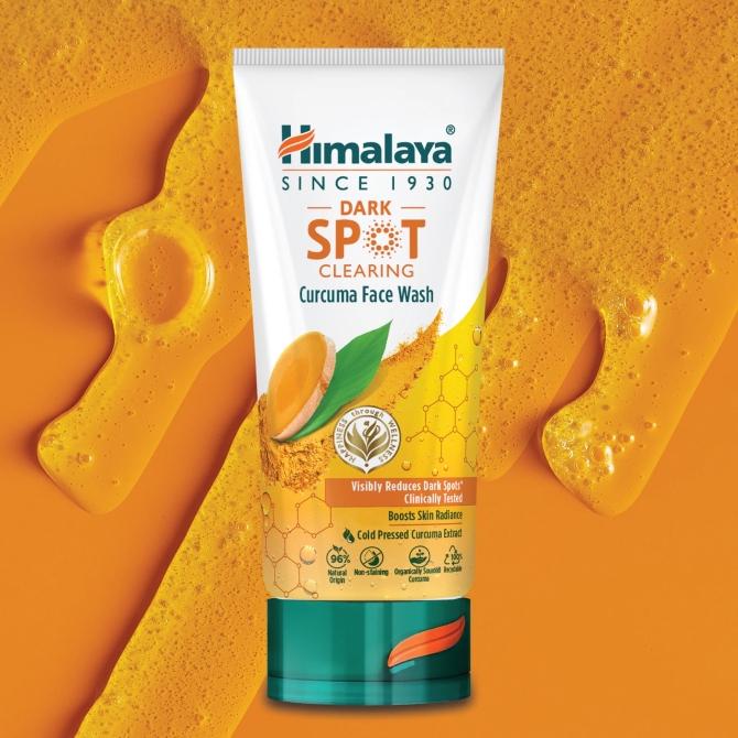 Dark Spot Clearing Curcuma Face Wash, Himalaya Wellness, 150 ml