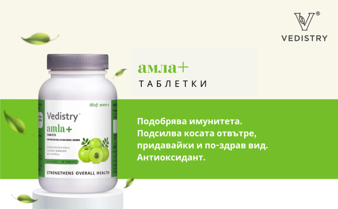 Amla + (Amalaki + Long Pepper), Vedistry, 60 tabs