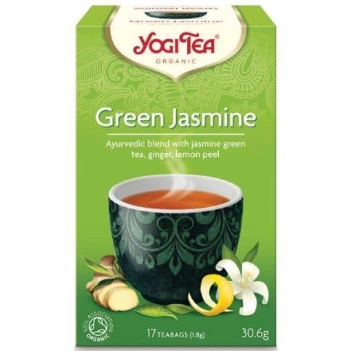 Yogi Tea, Green jasmine, 17 teabags