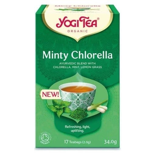 Yogi Tea For The Senses, Minty Chlorela, 17 teabags