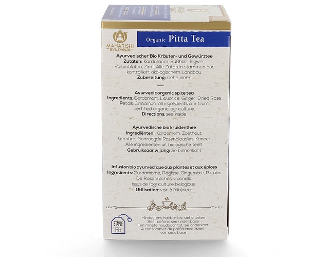 Pitta Tea Organic, Maharishi Ayurveda, 15 bags, 22.5 g