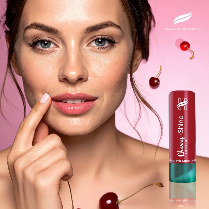 Балсам за устни Черешов блясък стик, Himalaya Wellness, 4.5 g