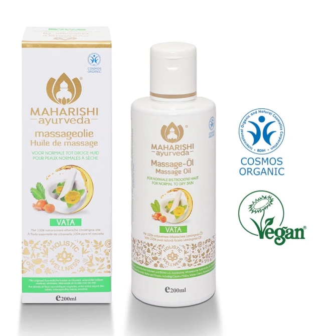 Масажно масло за Вата доша, 200 ml, Махариши Аюрведа