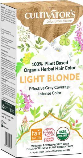 Organic Hair Color - Light Blonde, Cultivator's, 100 g