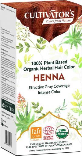 Био билкова боя за коса - къна - Cultivator's, Henna Fox, 100 g