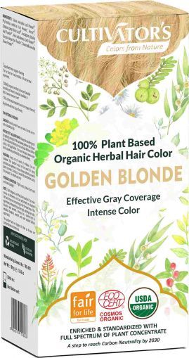 Био билкова боя за коса -златисто- рус цвят- Cultivator's, 100 g