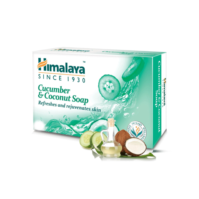 Освежаващ сапун с краставица, Himalaya Wellness, 75 g