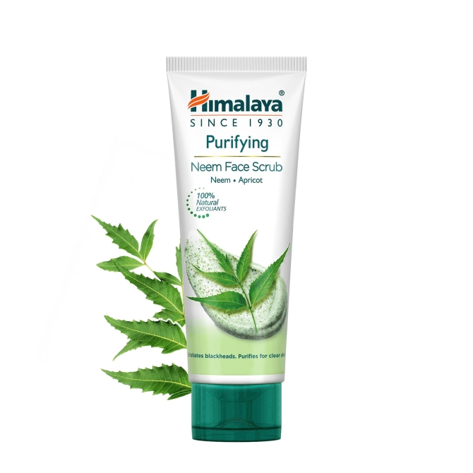 Почистващ ексфолиант за лице с нийм, Himalaya Wellness, 75 ml