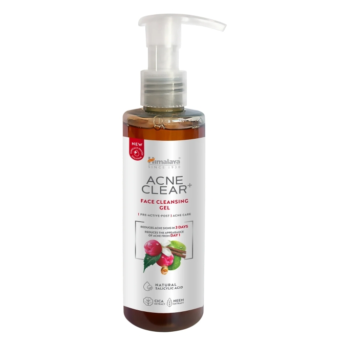 Acne Clear + Face Cleansing Gel, Himalaya Wellness, 200 ml