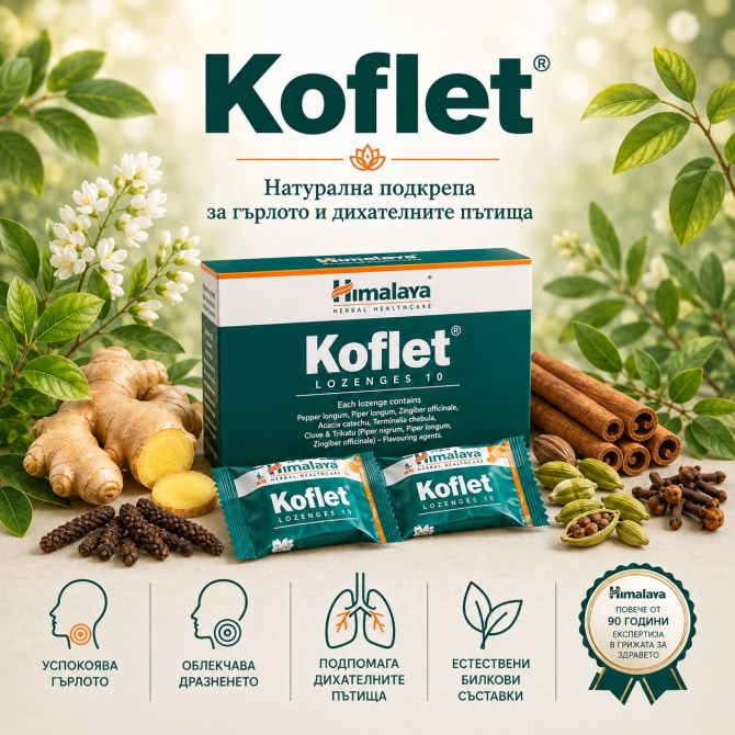 Koflet, Himalaya Wellness, 10 lozenges