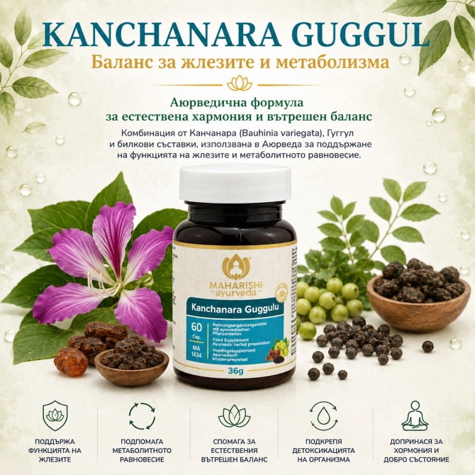 Kanchanar Guggul, Maharishi Ayurveda, 60 capsules