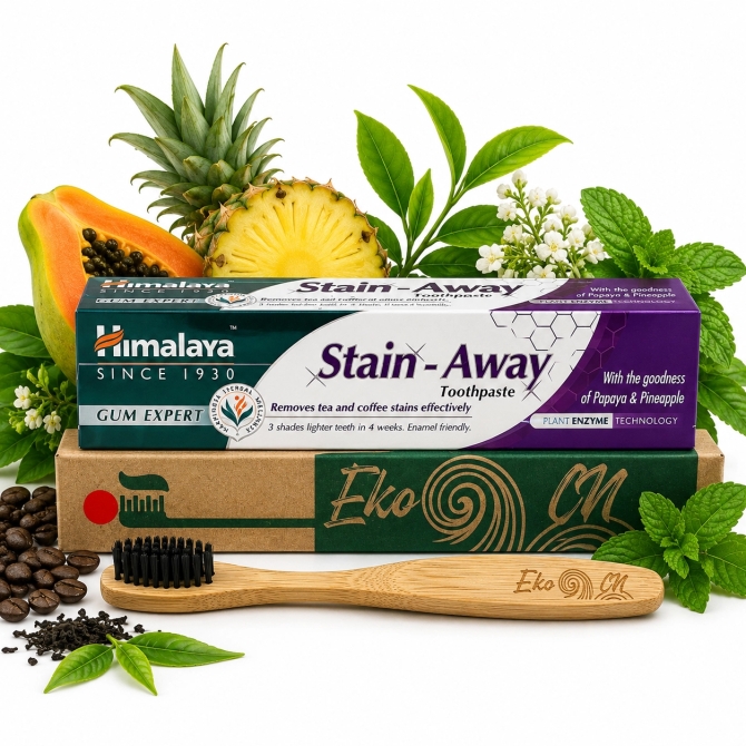 Set: Stain Away Toothpaste + Toothbrush