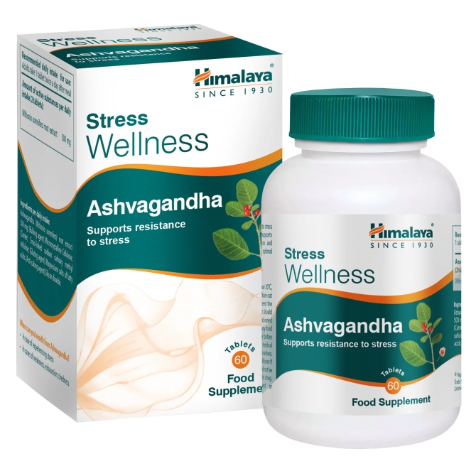 Ашваганда Уелнес (против стрес), 60 таблетки, Himalaya Wellness