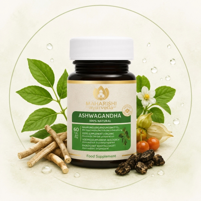 ORGANIC ASHWAGANDHA, Maharishi Ayurveda, 60 tabs