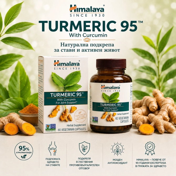 Turmeric 95, 60 tablets (2 months supply), Himalaya Wellness