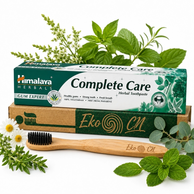 PROMO: Bamboo toothbrush for Adults + Complete Care Herbal Toothpaste