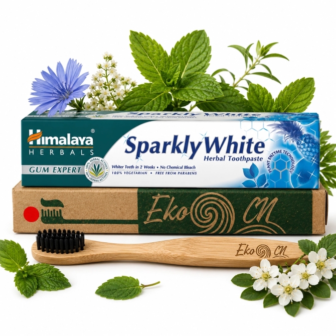 PROMO: Bamboo toothbrush for Adults + Complete Care Herbal Toothpaste