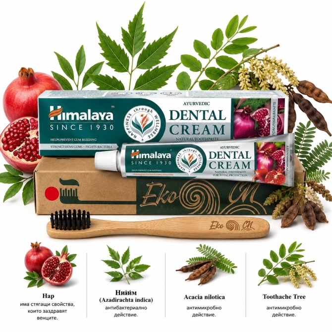 PROMO: Bamboo toothbrush for Adults + Dental Cream 100 g
