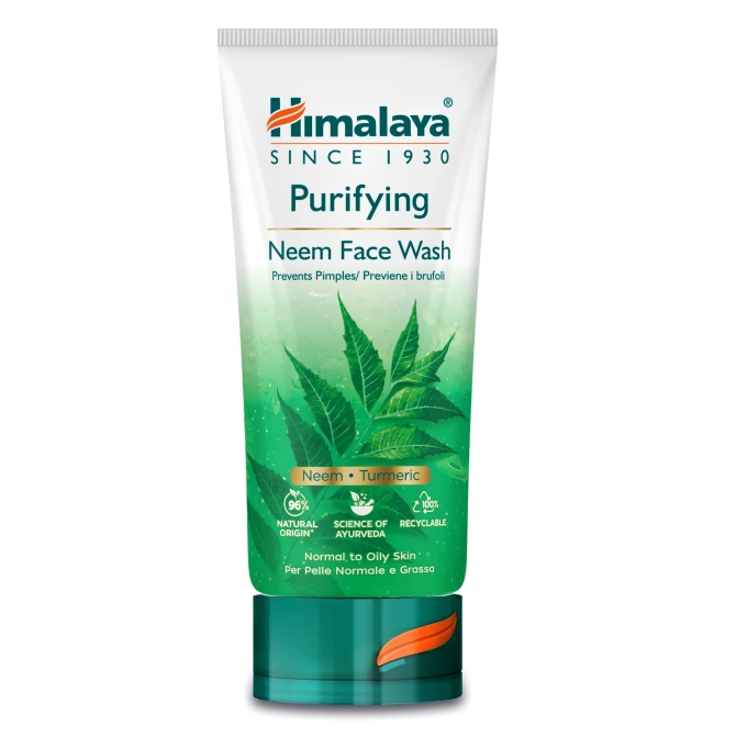 Почистващ гел за лице с нийм, Himalaya Wellness, 150 ml