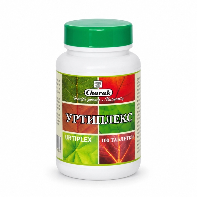 Уртиплекс - При уртикария, сенна хрема, алергичен ринит, Charak Pharma, 100 табл